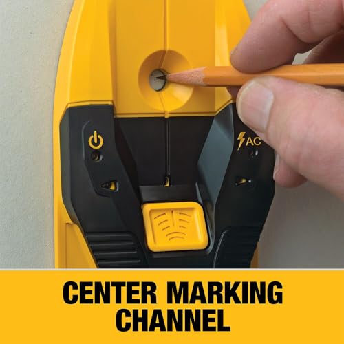 DEWALT Stud Finder, 3/4”, Locate Framing Studs Efficiently with LED Arrows, Ideal for Wood and Metal, AAA Batteries Included (DW0100)