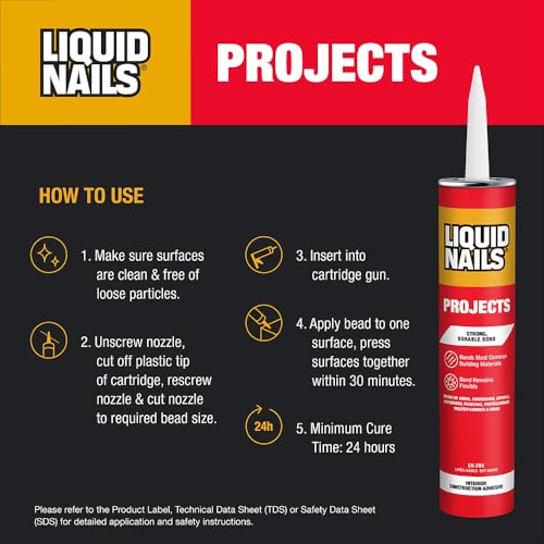Liquid Nails Interior Projects Off-White Latex-Based Construction Adhesive