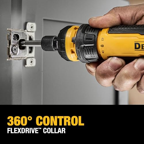 DEWALT Cordless Screwdriver with FLEXDRIVE Control and Screwdriving Bits