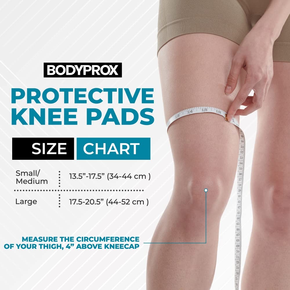 Bodyprox Protective Knee Pads, Thick Sponge Anti-slip Knee Sleeve