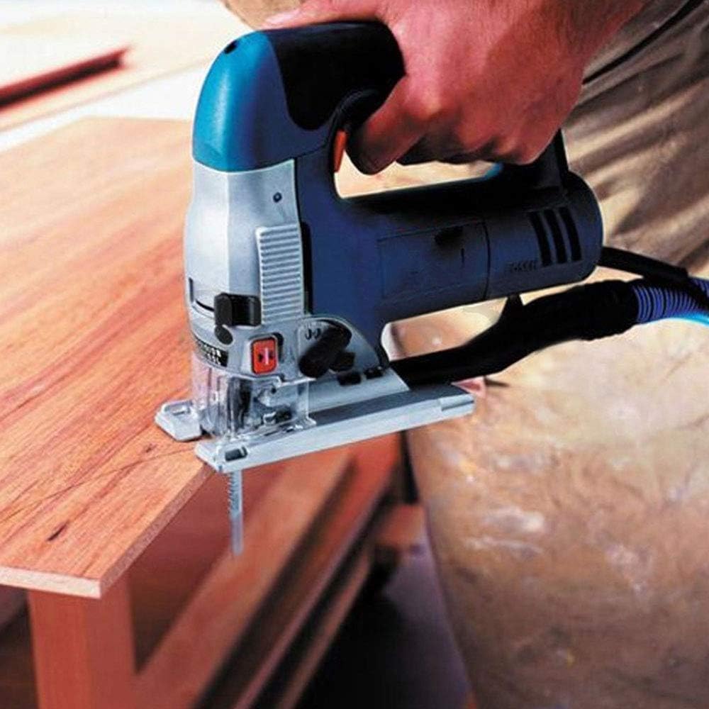 50pcs T Shank Jigsaw Blades Set with Storage Case, Contractor Assorted Jig Saw Blade Set Made with HCS/HSS for Wood Plastic and Metal Cutting, Fits Most Jig Saw Models