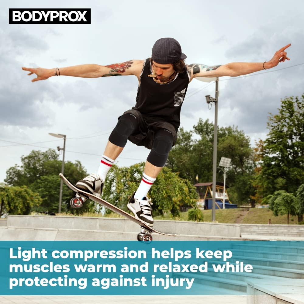 Bodyprox Protective Knee Pads, Thick Sponge Anti-slip Knee Sleeve