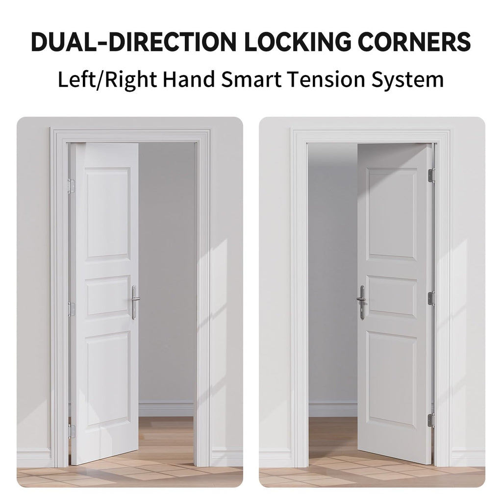 JOYNY Self Closing Door Hinges Brushed Nickel