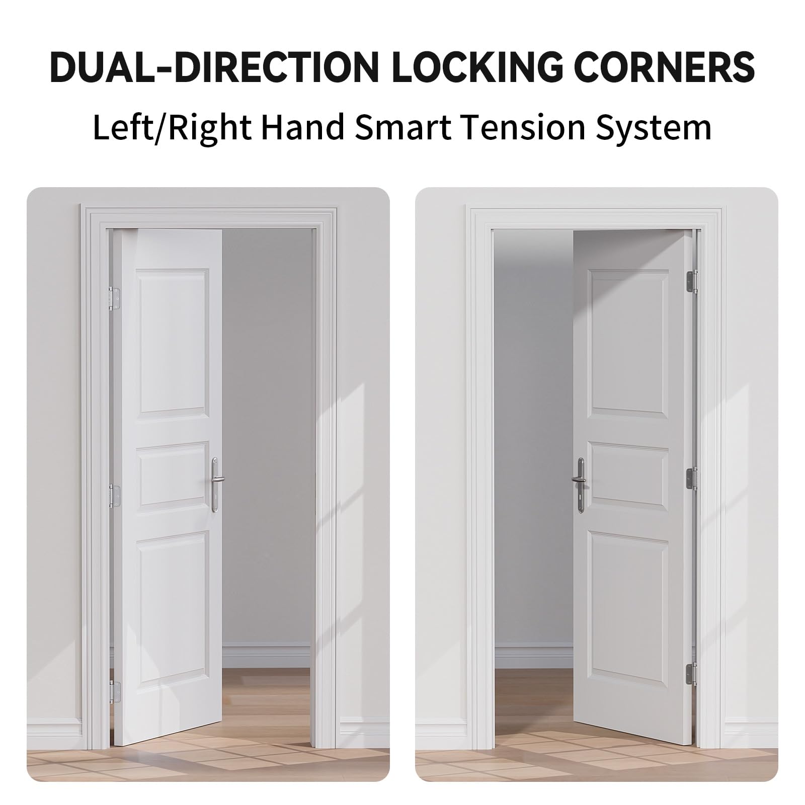 JOYNY Self Closing Door Hinges Brushed Nickel
