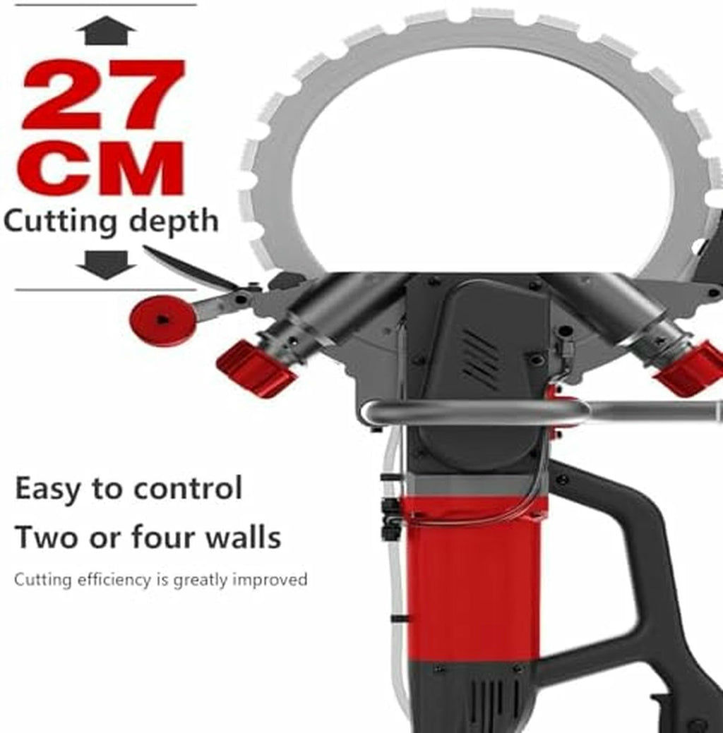 Brushless Electric Ring Saw, Powerful Circular Saw for Wall Cutting, Perfect for Reinforced Concrete, Natural Stone, Professional Grade Tool