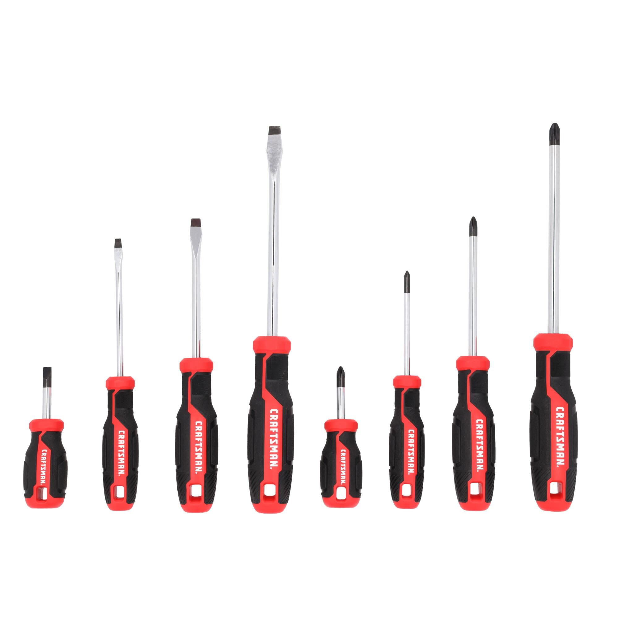 CRAFTSMAN Screwdriver Set, Bi-Material, 8 Piece Set