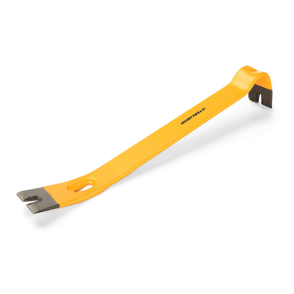 STEELHEAD 15" Heavy-Duty Flat Pry Bar,Integrated Nail Puller,Rust & Corrosion Resistant Enamel Finish,Ultra-Durable Forged Heat-Treated Carbon Steel,Flat,USA-Based Support,SH-PB-B1-15-1