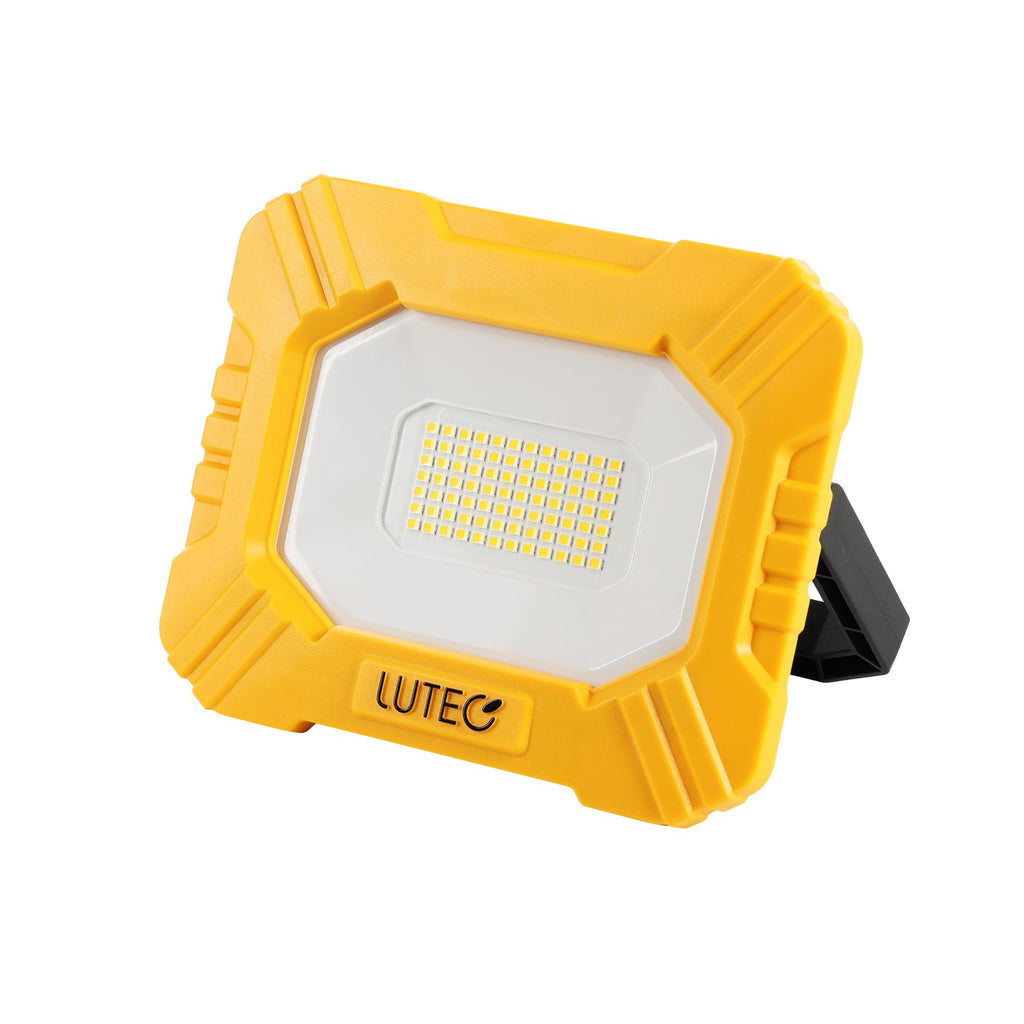 LUTEC 3500LM LED Work Light, Rechargeable Magnetic Work Lights with Stand, Portable 5000K Flood Light for Car Repair/Fishing/Camping/Emergency/Hiking, 3 Modes