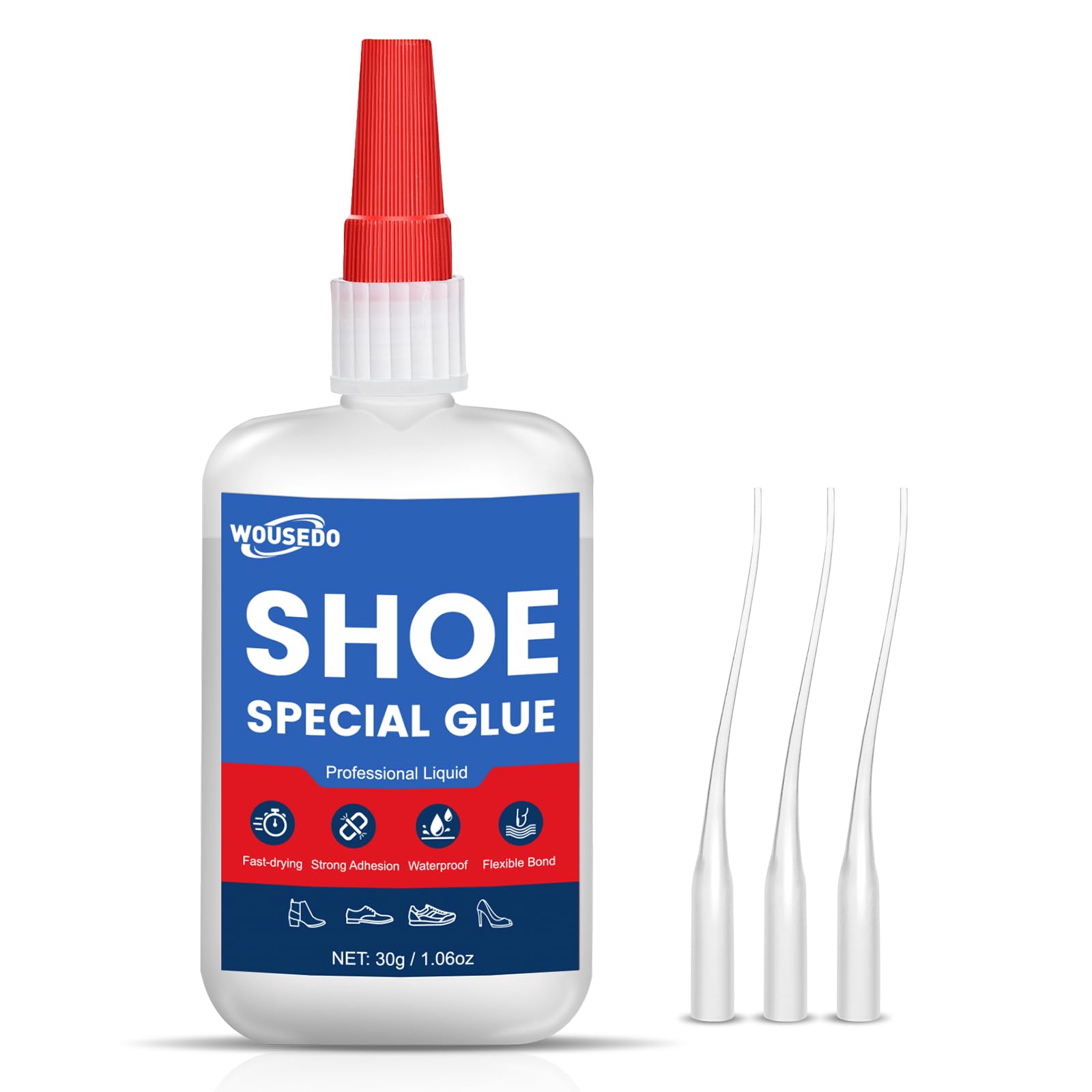 Wood Glue,Shoe Glue,Ceramic Super Glue - Quick Dry Strong Adhesive for Shoe Repair