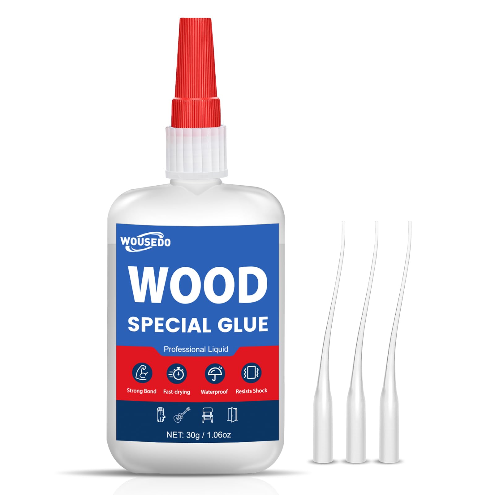 Wood Glue,Shoe Glue,Ceramic Super Glue - Quick Dry Strong Adhesive for Shoe Repair