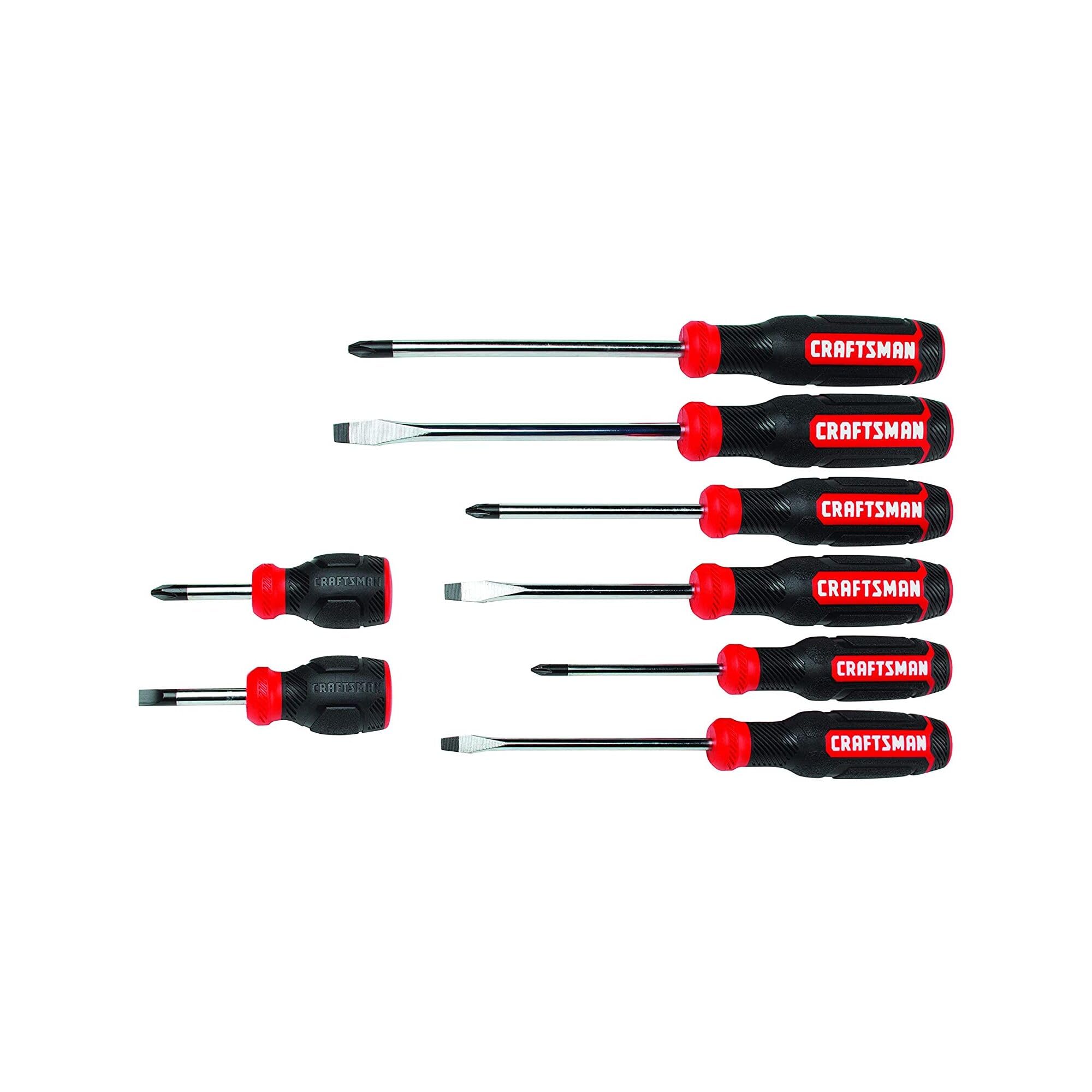 CRAFTSMAN Screwdriver Set, Bi-Material, 8 Piece Set