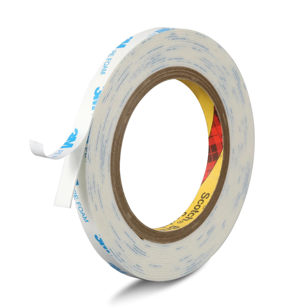 Heavy Duty PE Foam Double Sided Tape | Strong Adhesive Tape | Vibration Resistant | for Indoor/Outdoor Paint Wall Picture Hanging Poster | Free Damage Mounting