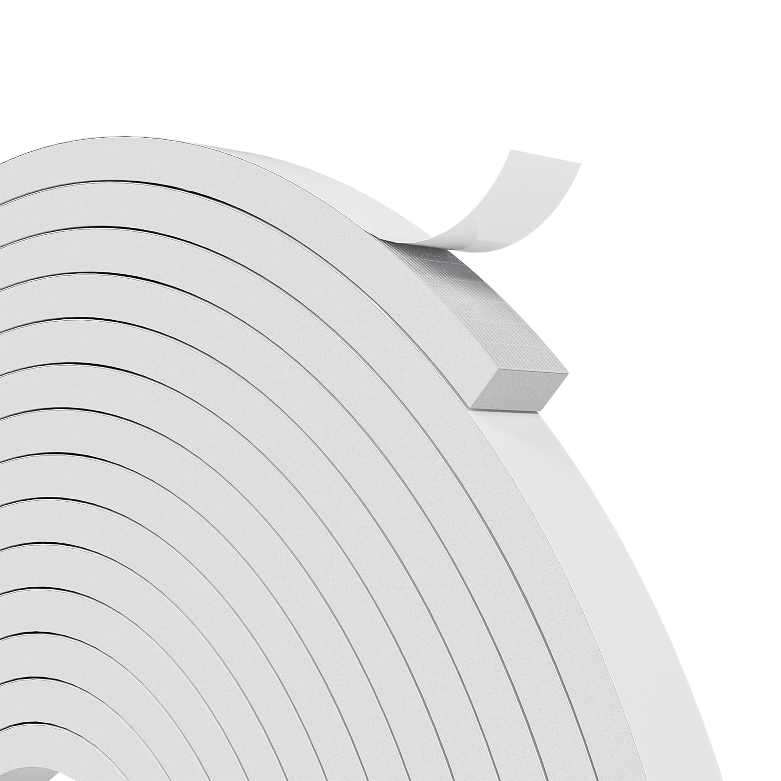 Bantie EVA Weather Stripping Foam Tape Strip with Adhesive Foam Weather Stripping Door Seal Strip for Door Frame/Window/Gaps