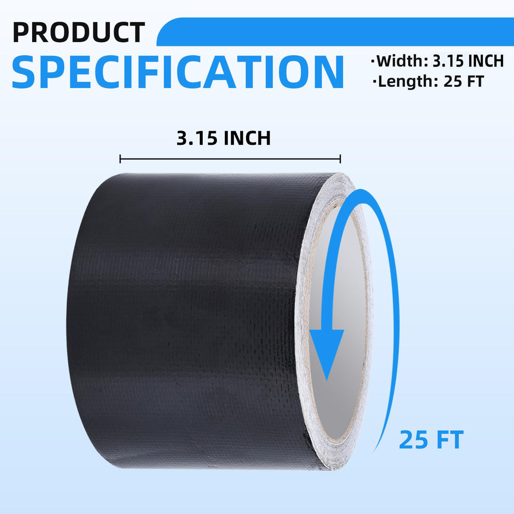 Heavy Duty Repair Tape for Tarp, Waterproof RV Awning Canvas Repair Patch