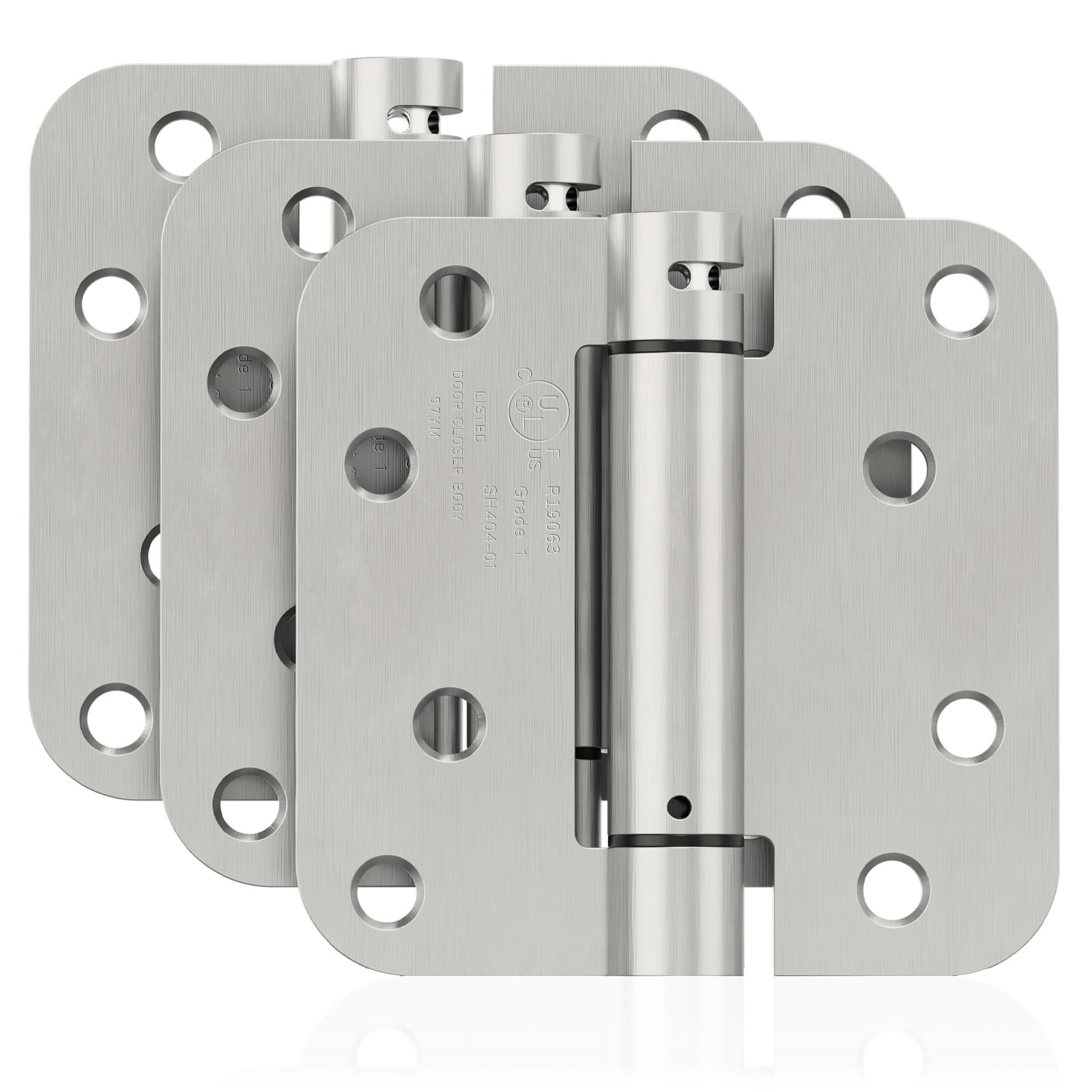 JOYNY Self Closing Door Hinges Brushed Nickel
