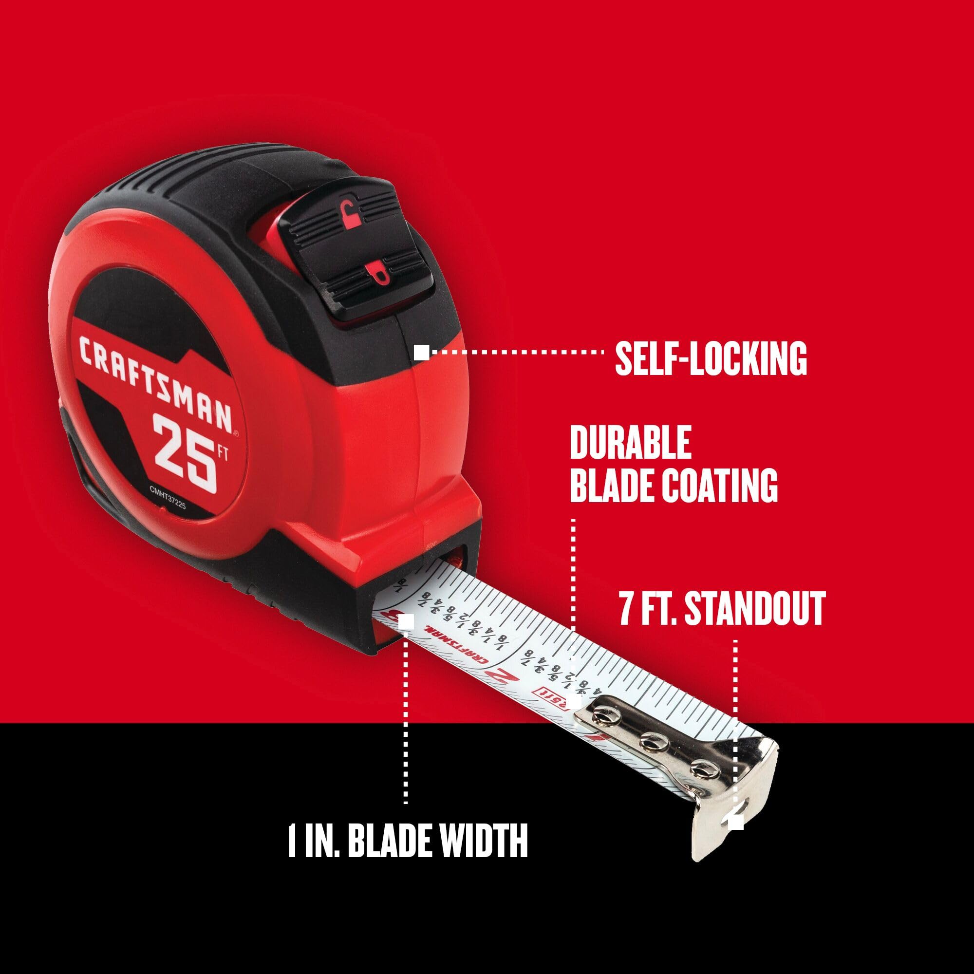 CRAFTSMAN CMHT37212S SELF-LOCK 1 X 12FT TAPE