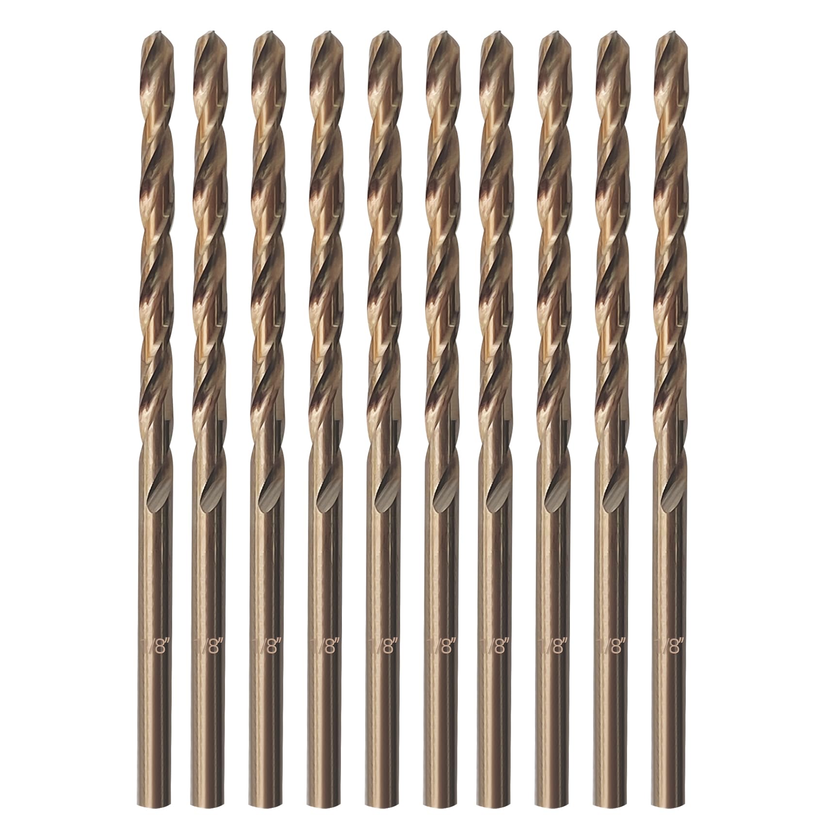 Cobalt Drill Bit Set, ZNXIMER Metal Drill Bit Set for Steel, Hardened Metal, Stainless Steel, 21PCS Drill Bits 1/16" to 1/2" with Index Storage Case