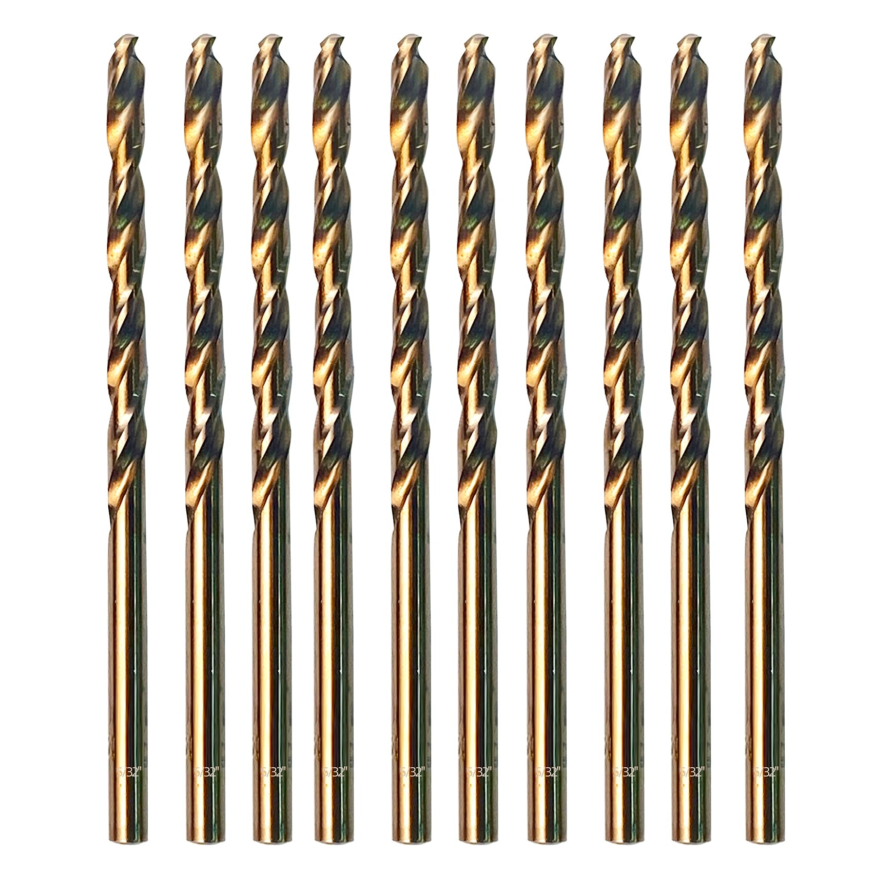 Cobalt Drill Bit Set, ZNXIMER Metal Drill Bit Set for Steel, Hardened Metal, Stainless Steel, 21PCS Drill Bits 1/16" to 1/2" with Index Storage Case