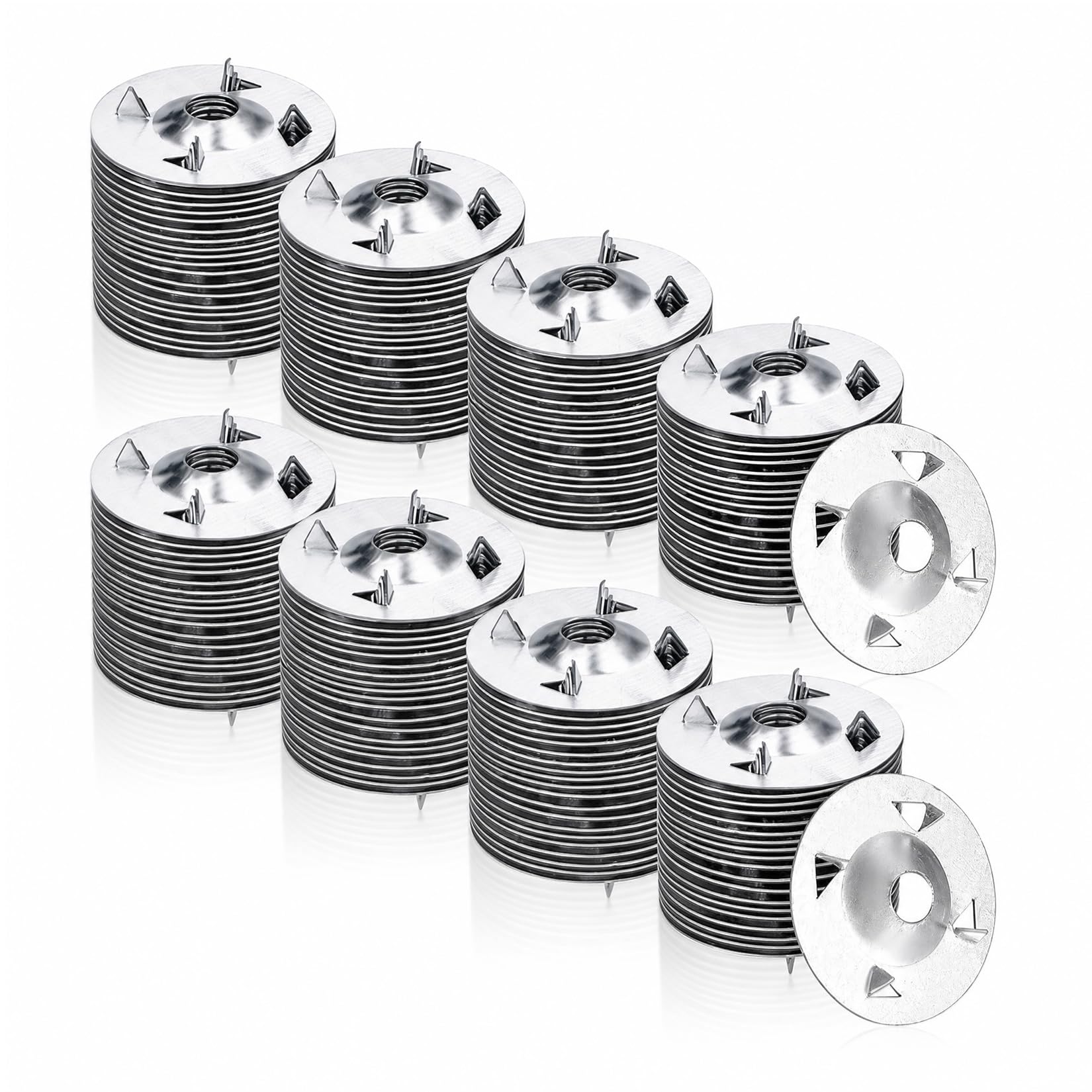 220 Pcs Foam Board Fasteners Washers, Washers for Installation of Foam Board Panels, 1-1/8 Inch Galvanized Steel Metal Washer for Fixing Fastening Installation