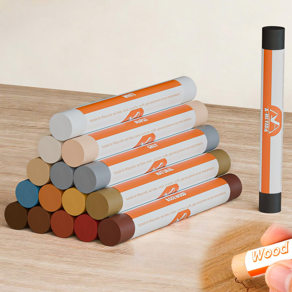 Wood Filler Sticks, 16 Colors Wax Filler Touch Up Pen