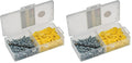 Klein Tools 53729 Conical Anchor Kit, 100 Anchors, 100#2 Phillips, 1/4 Inch Masonry Drill Bit, Drywall and Masonry