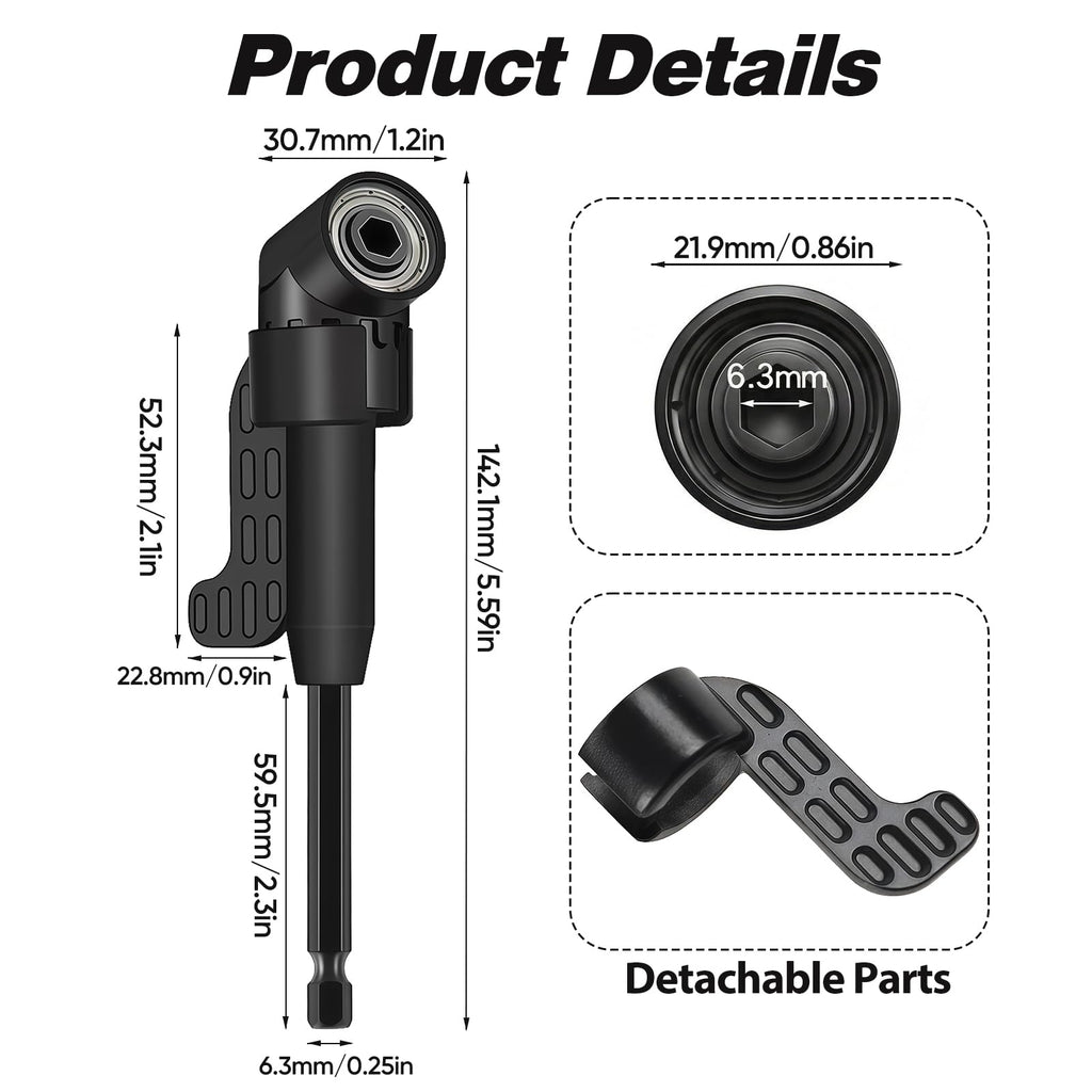 18Pcs right angle drill attachment