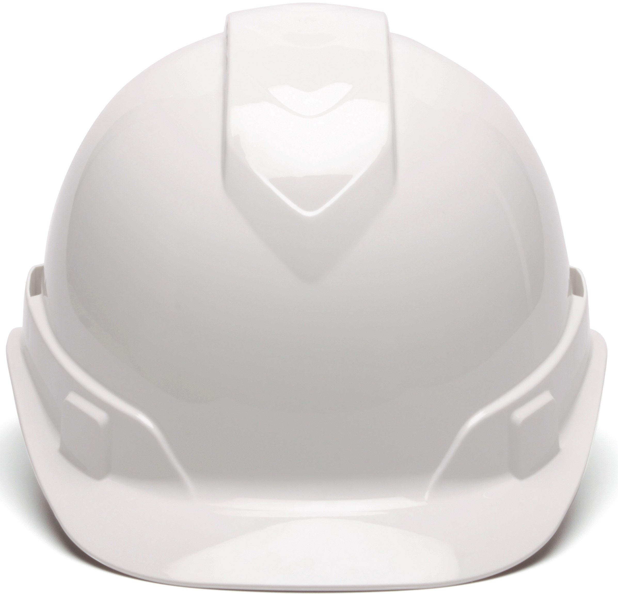 Pyramex Ridgeline Cap Style Hard Hat, Vented, 4-Point Ratchet Suspension, White