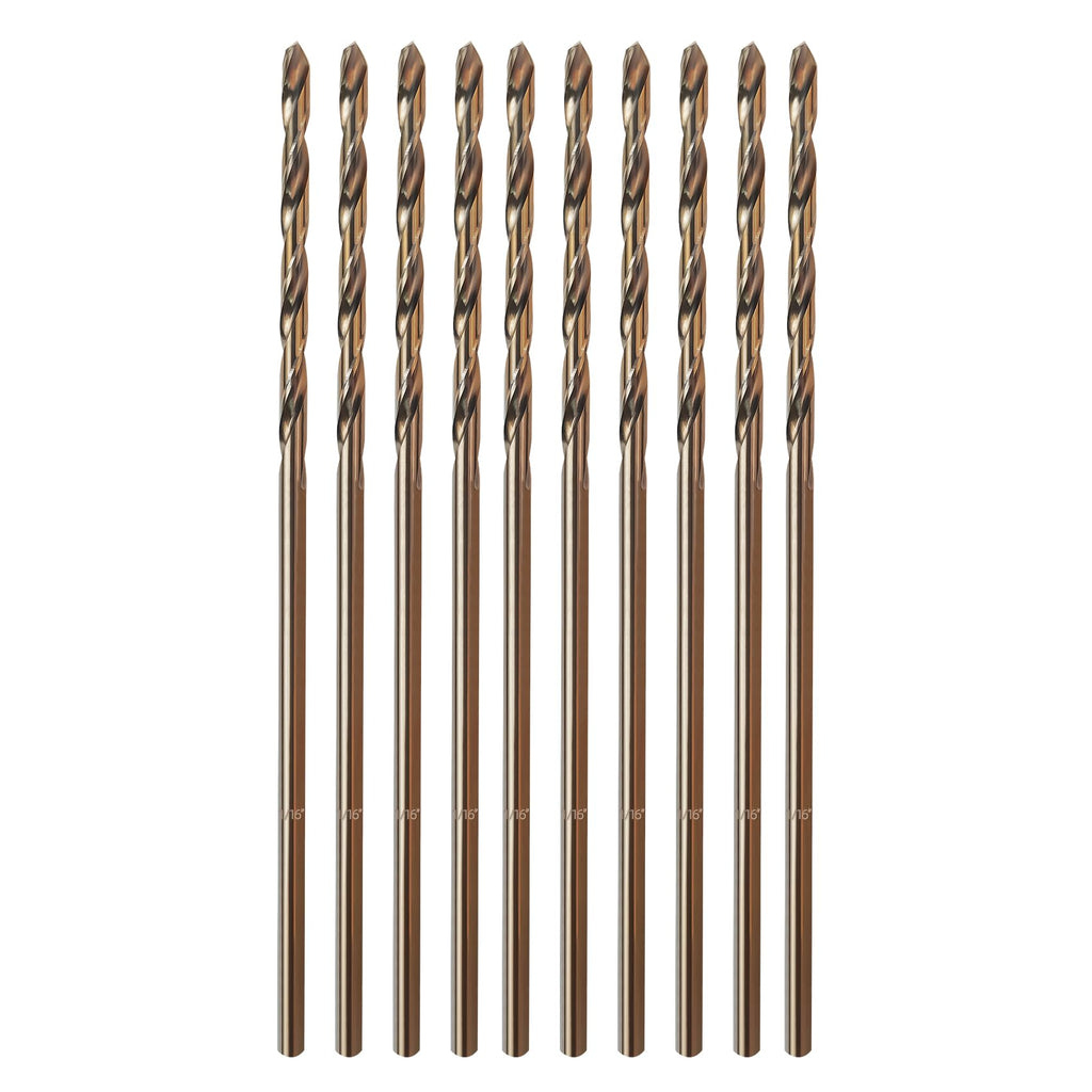 Cobalt Drill Bit Set, ZNXIMER Metal Drill Bit Set for Steel, Hardened Metal, Stainless Steel, 21PCS Drill Bits 1/16" to 1/2" with Index Storage Case