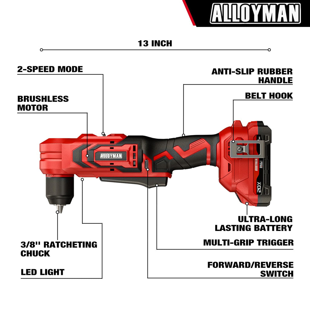 Brushless Right Angle Drill