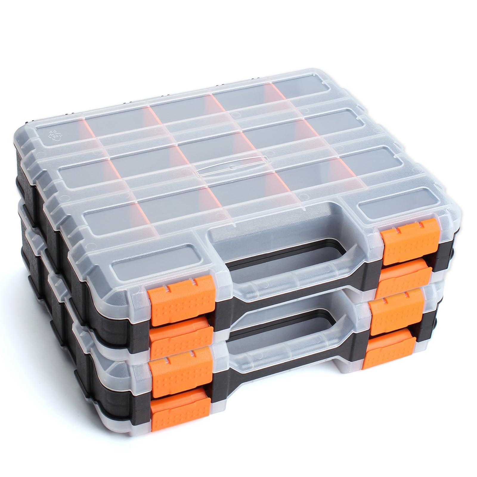 NOEAIKE Double Side Small Parts Organizer Hardware Storage for Screws Nuts