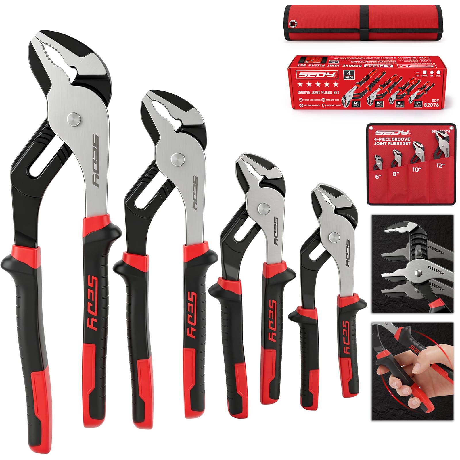 Groove Joint Pliers Set
