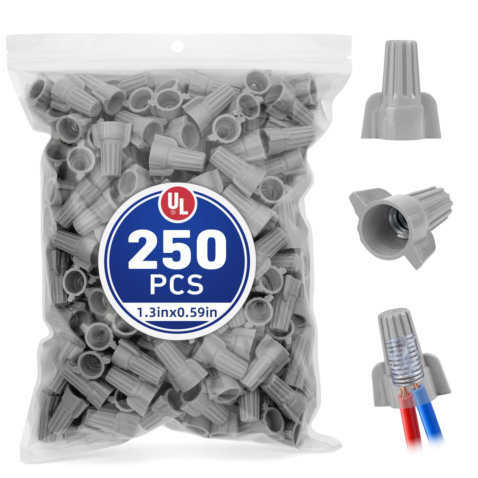 Crweety Wire Connectors Electrical Connectors Wire Caps Electrical Wire Connectors Twist Nuts Assortment for Quick Connection