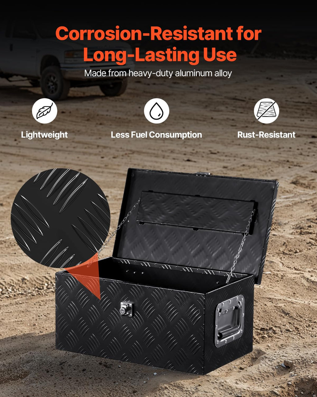 VEVOR Heavy Duty Aluminum Truck Bed Tool Box