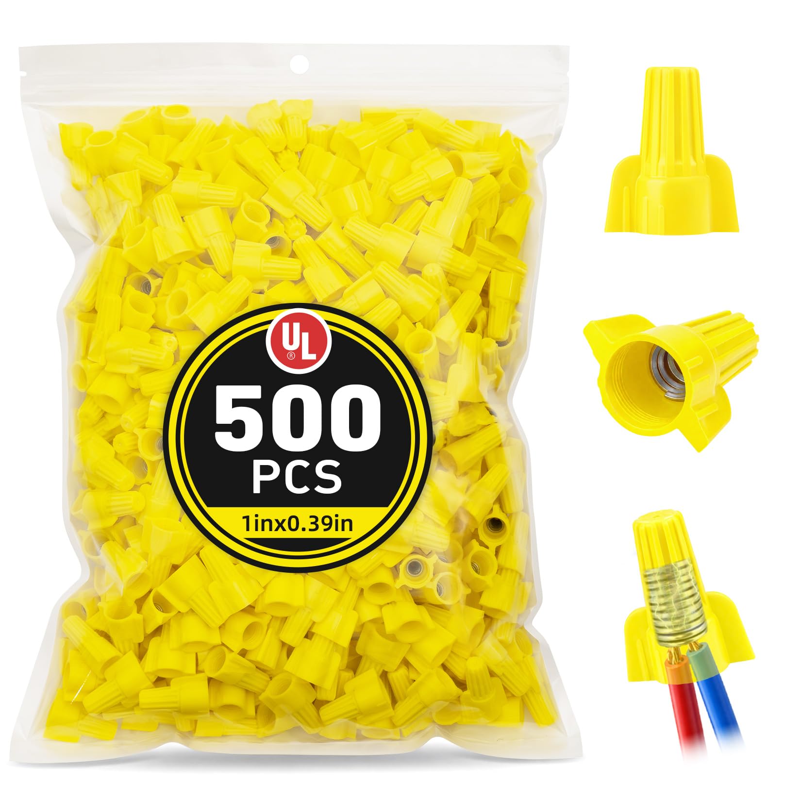 Crweety Wire Connectors Electrical Connectors Wire Caps Electrical Wire Connectors Twist Nuts Assortment for Quick Connection