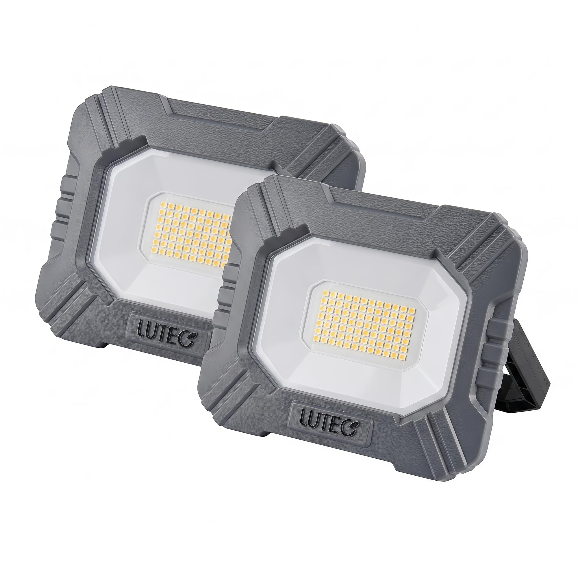 LUTEC 3500LM LED Work Light, Rechargeable Magnetic Work Lights with Stand, Portable 5000K Flood Light for Car Repair/Fishing/Camping/Emergency/Hiking, 3 Modes