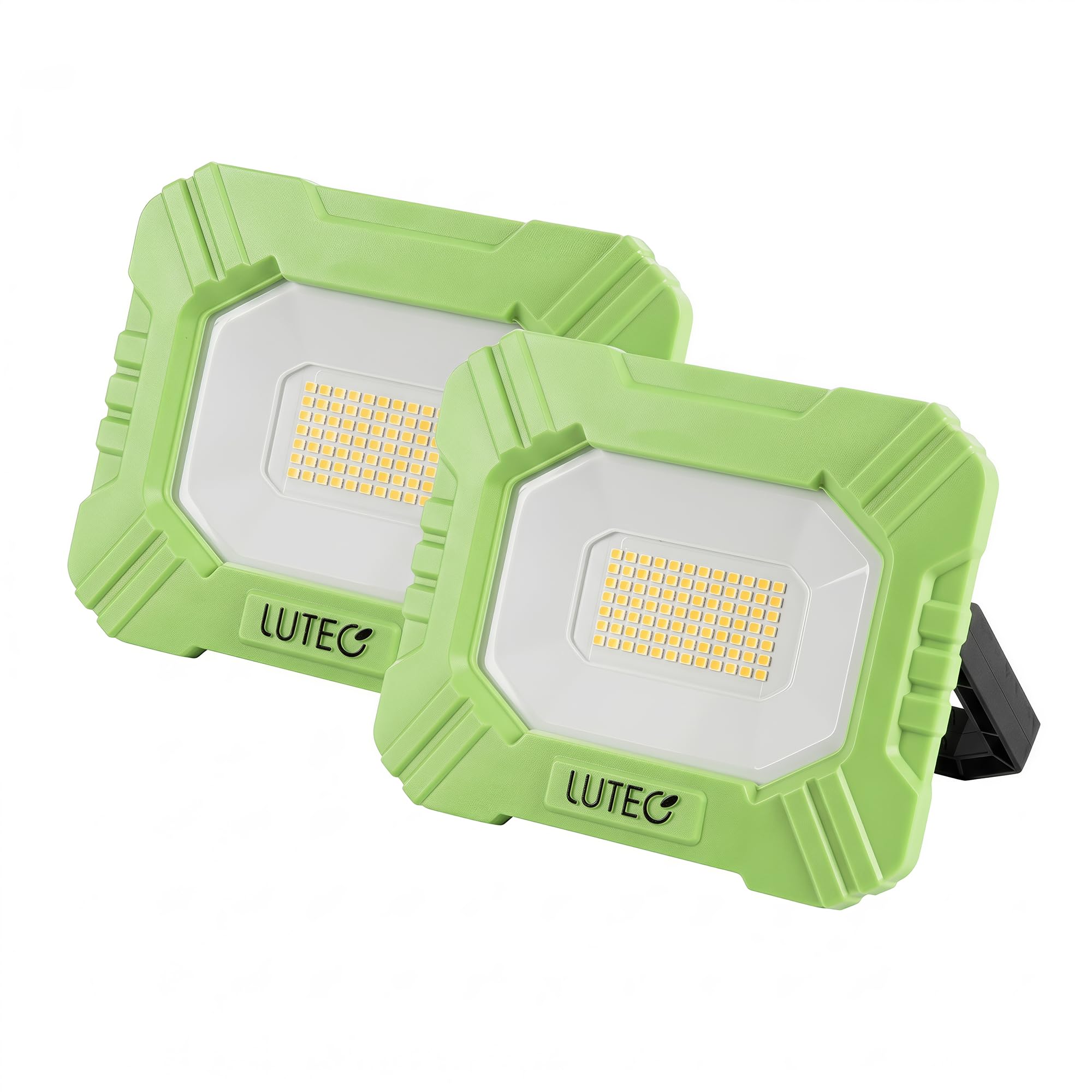 LUTEC 3500LM LED Work Light, Rechargeable Magnetic Work Lights with Stand, Portable 5000K Flood Light for Car Repair/Fishing/Camping/Emergency/Hiking, 3 Modes