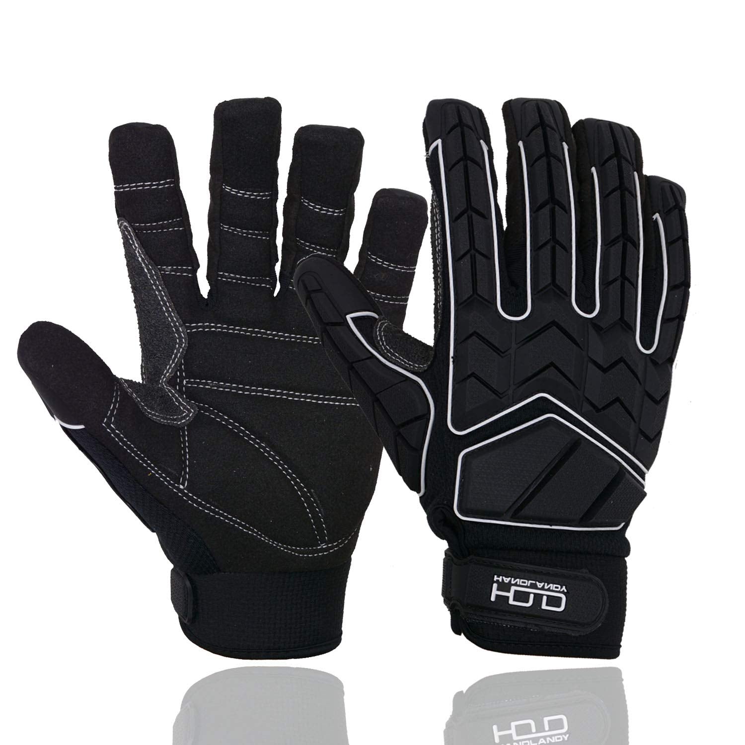HANDLANDY Anti Vibration Gloves, SBR Padding, TPR Protector, Mechanic Work Gloves