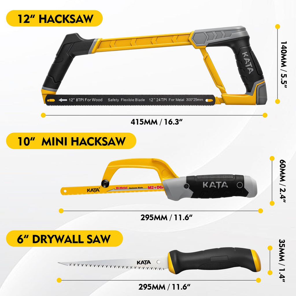 KATA 10inch Hacksaw and 12inch Hacksaw Blade……