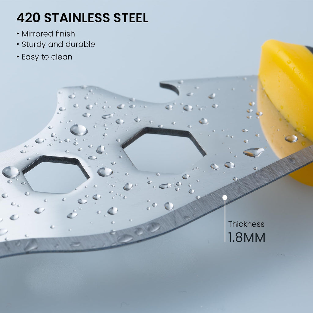 Voomey Stainless Steel Putty Knife, Metal Scraper, Paint Scraper Tool For Removing Wallpaper, Repairing Drywall, Scraping, Repairing, Plastering, and Other Painting Projects