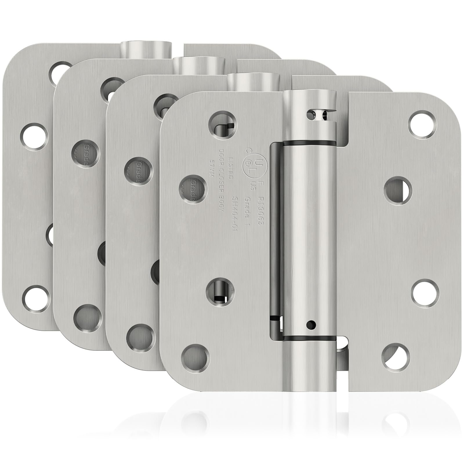 JOYNY Self Closing Door Hinges Brushed Nickel