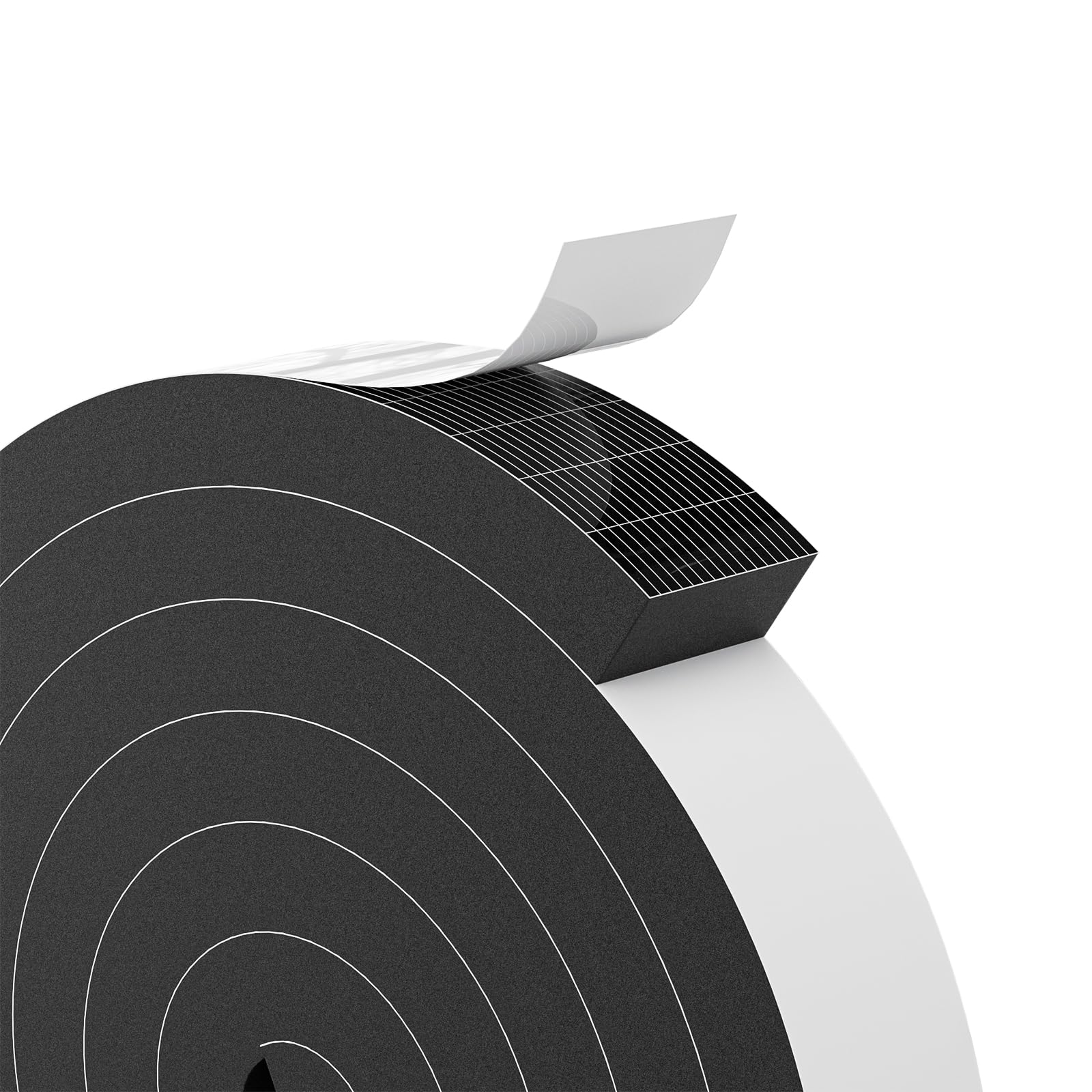 Bantie EVA Weather Stripping Foam Tape Strip with Adhesive Foam Weather Stripping Door Seal Strip for Door Frame/Window/Gaps