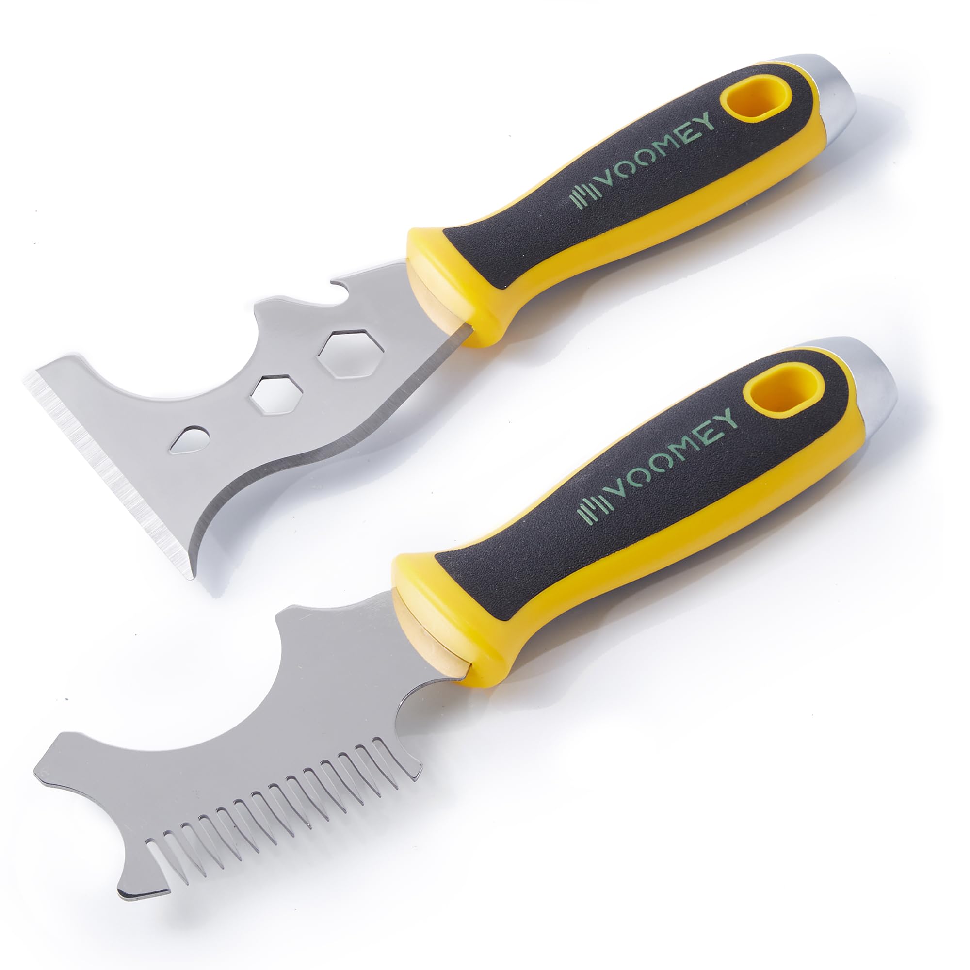 Voomey Stainless Steel Putty Knife, Metal Scraper, Paint Scraper Tool For Removing Wallpaper, Repairing Drywall, Scraping, Repairing, Plastering, and Other Painting Projects