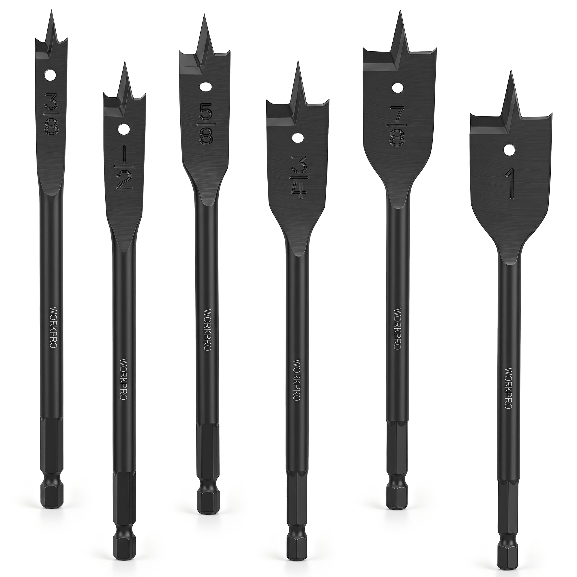 WORKPRO Spade Drill Bit Set