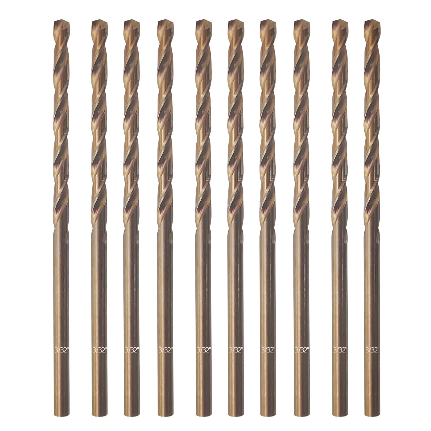 Cobalt Drill Bit Set, ZNXIMER Metal Drill Bit Set for Steel, Hardened Metal, Stainless Steel, 21PCS Drill Bits 1/16" to 1/2" with Index Storage Case