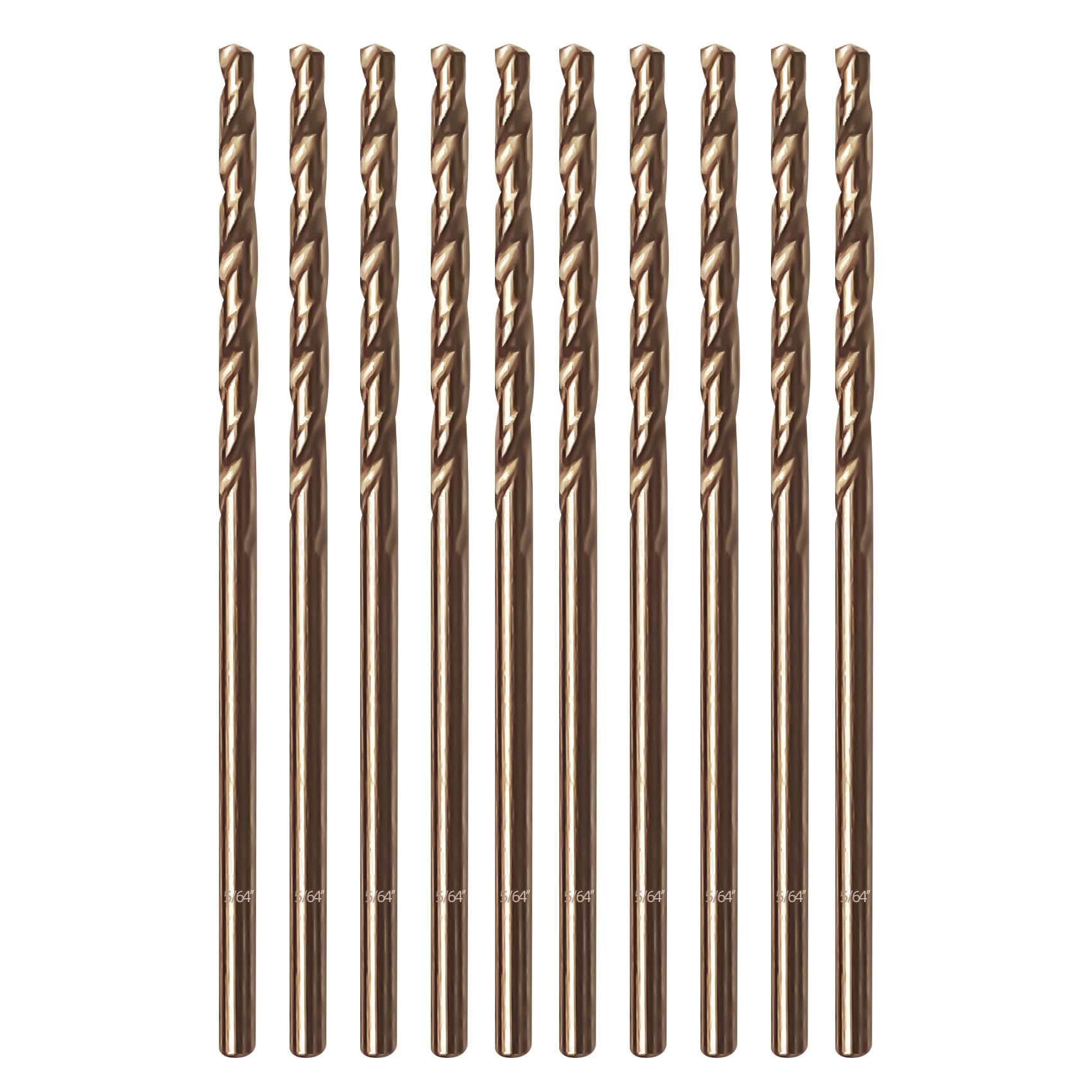 Cobalt Drill Bit Set, ZNXIMER Metal Drill Bit Set for Steel, Hardened Metal, Stainless Steel, 21PCS Drill Bits 1/16" to 1/2" with Index Storage Case