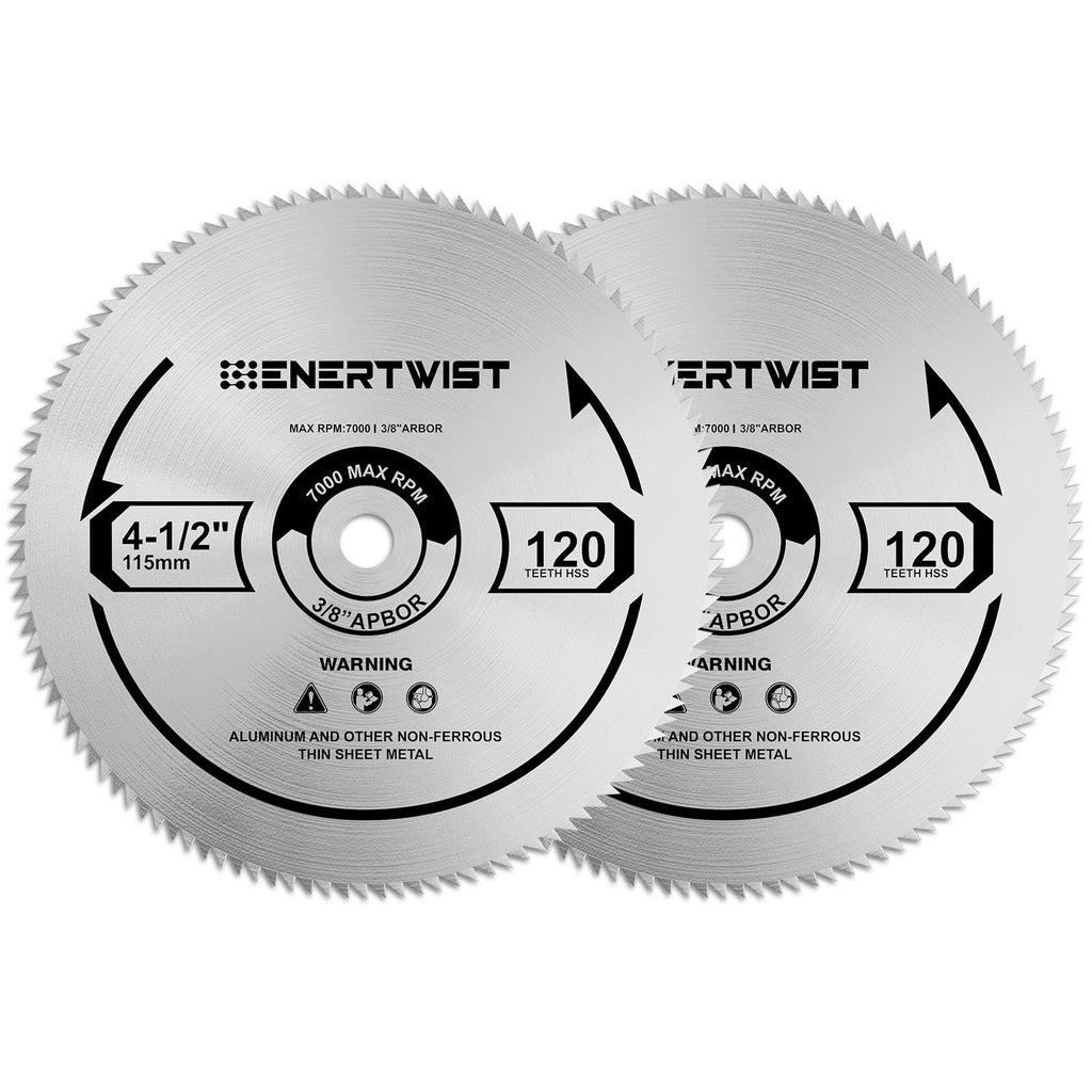 Enertwist 4-1/2 Inch Compact Circular Saw Blade Set