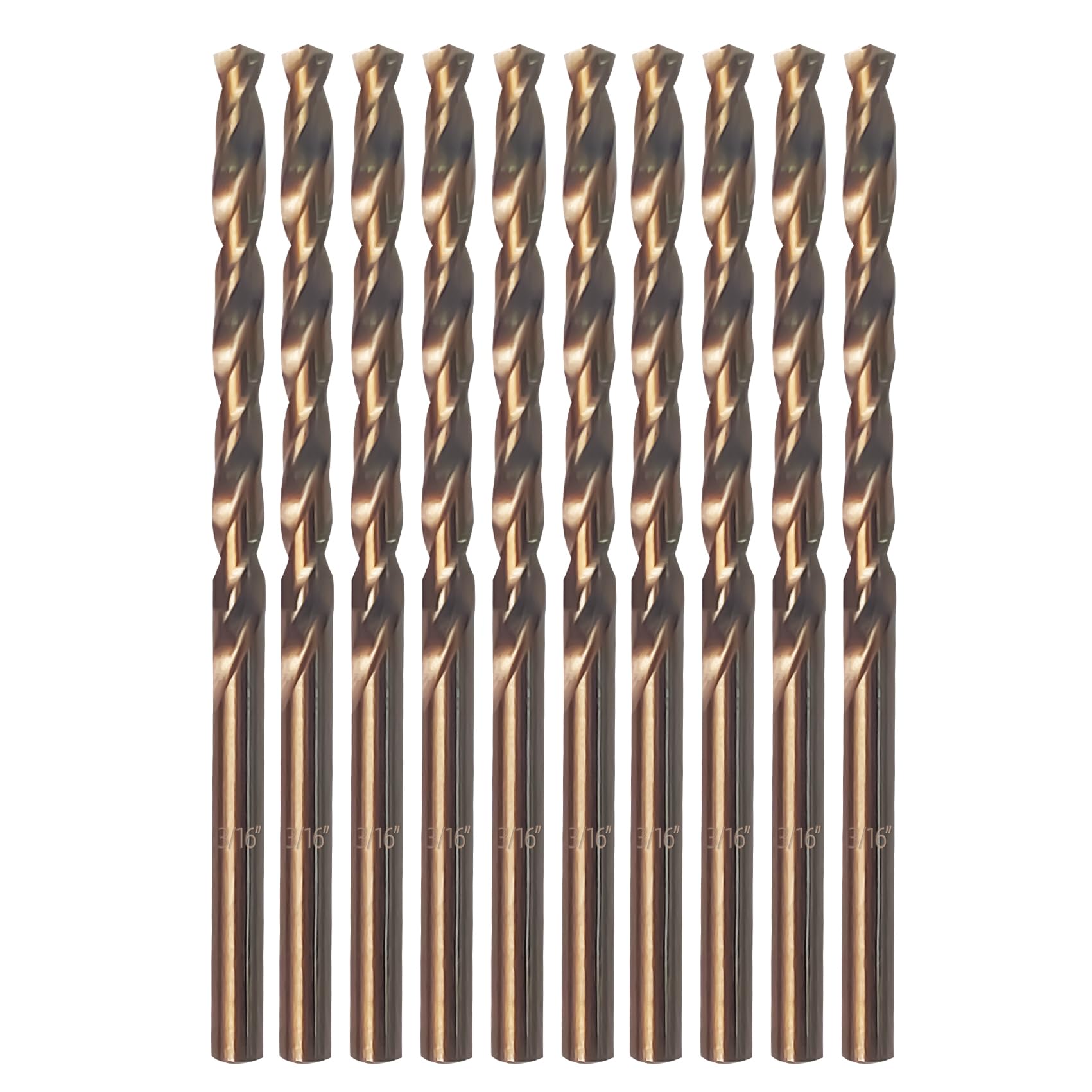 Cobalt Drill Bit Set, ZNXIMER Metal Drill Bit Set for Steel, Hardened Metal, Stainless Steel, 21PCS Drill Bits 1/16" to 1/2" with Index Storage Case