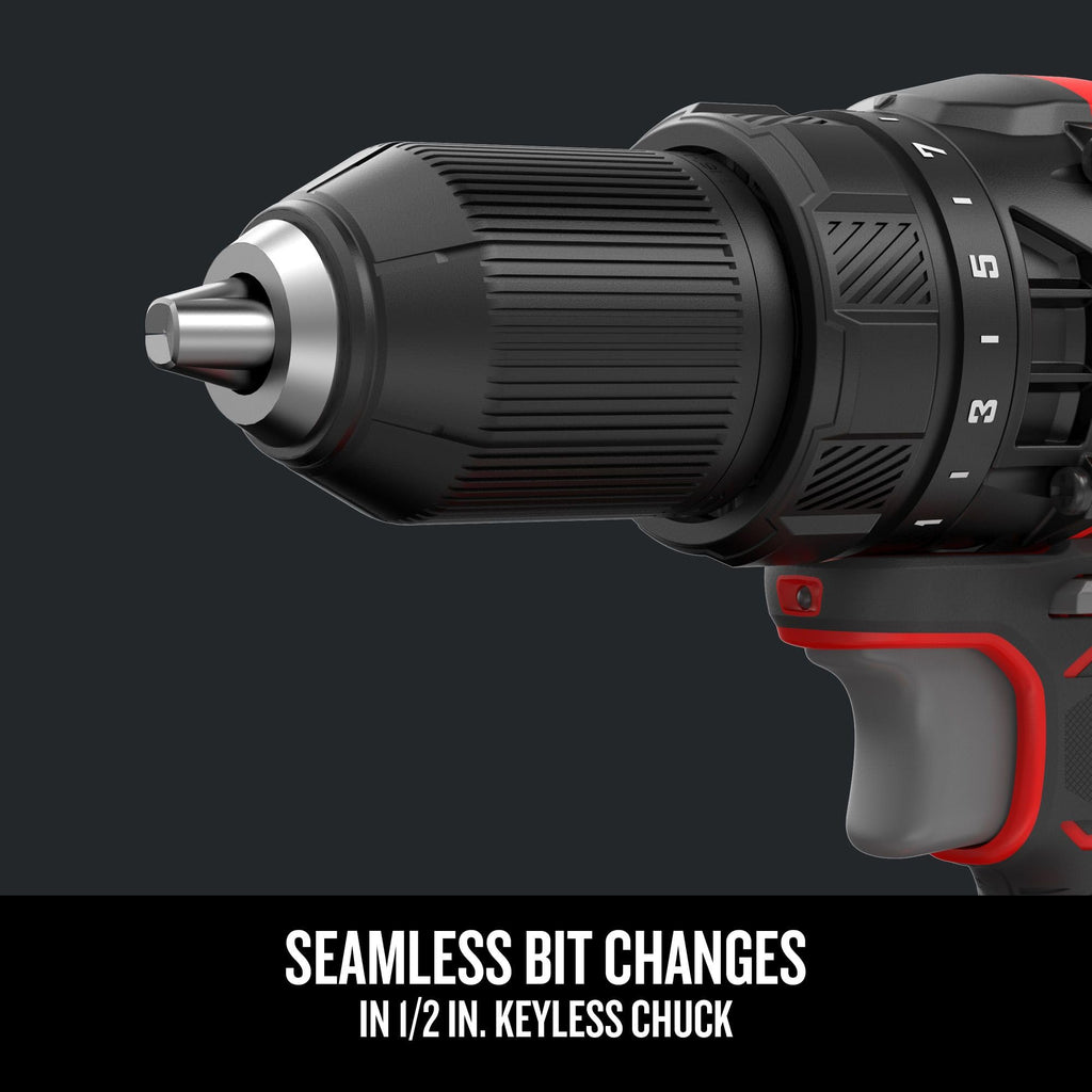 CRAFTSMAN V20 Cordless Drill/Driver Kit, 1/2 inch, Battery and Charger Included (CMCD700C1)