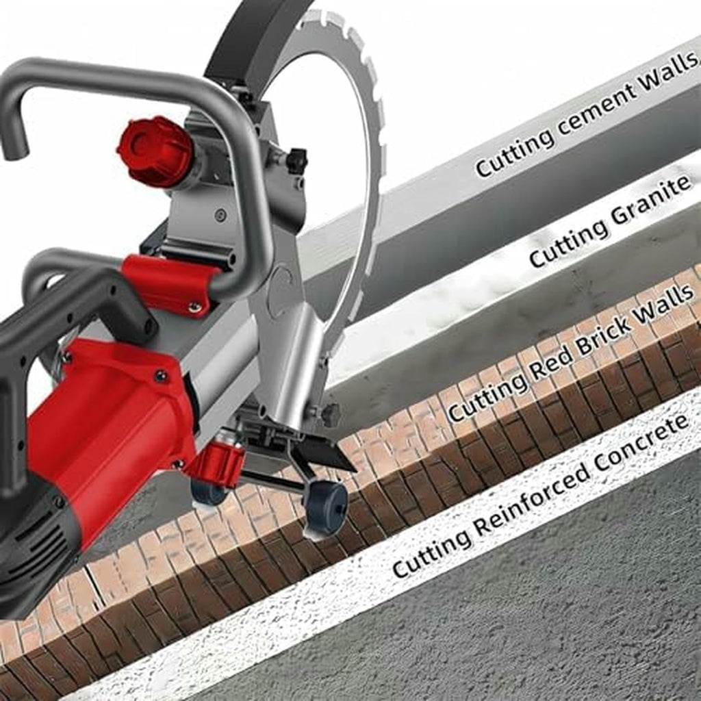Brushless Electric Ring Saw, Powerful Circular Saw for Wall Cutting, Perfect for Reinforced Concrete, Natural Stone, Professional Grade Tool