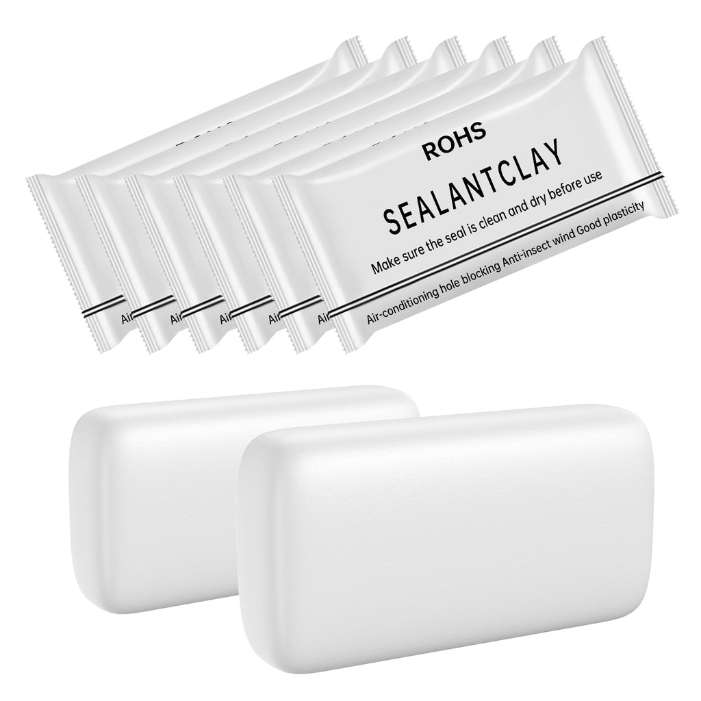 White Grade Waterproof Duct Sealant Clay，Tight Drain Joints, Wall Cavities, Air Conditioning Pipe Openings & Air Leak Prevention